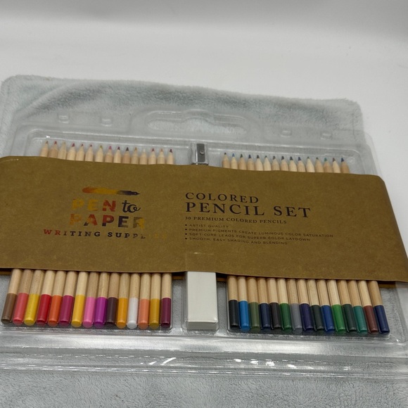Pen to Paper Other - PEN TO PAPER WRITING SUPPLIES-Colored Pencil Set 30 Premium Colors